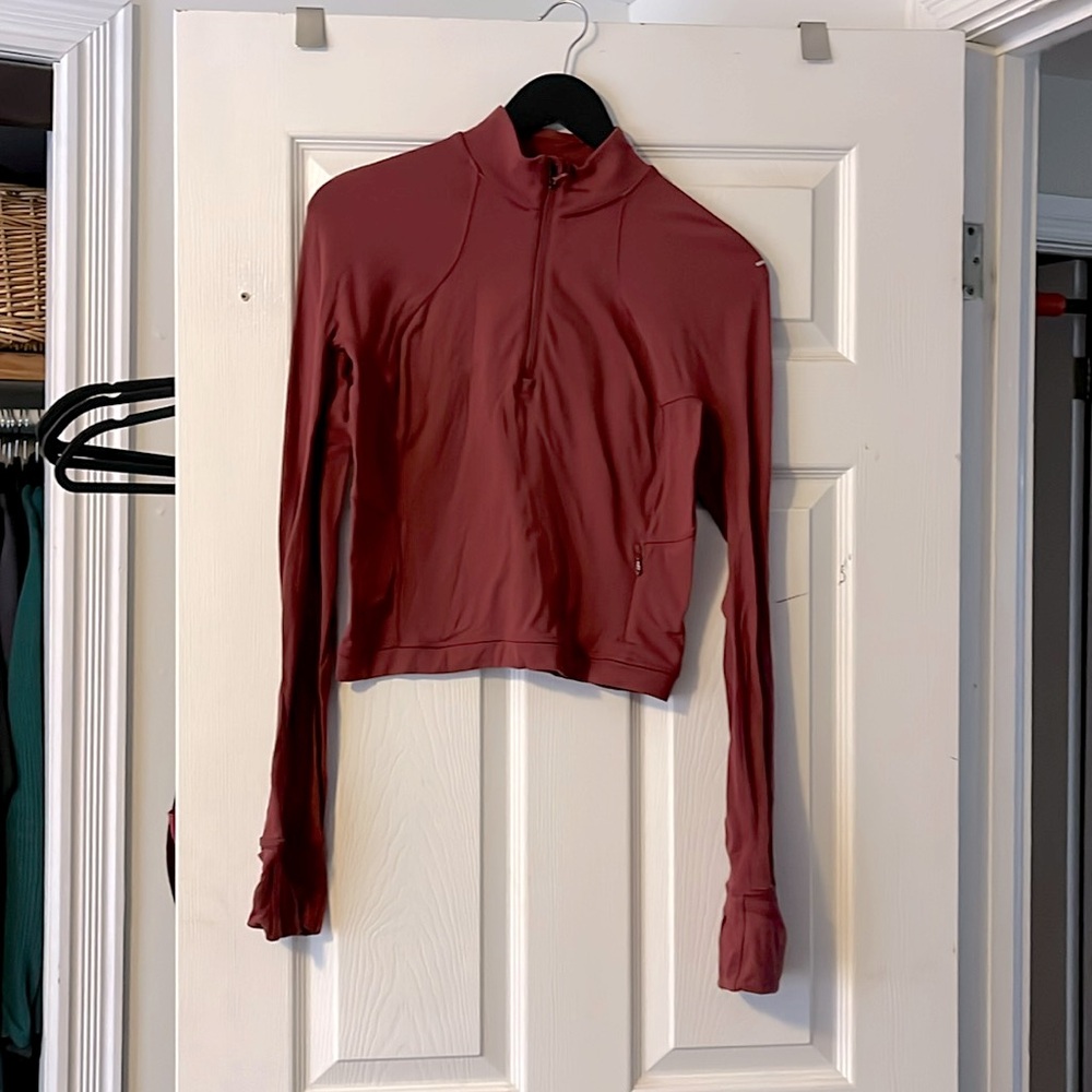 lululemon athletica Red Long Sleeve Top